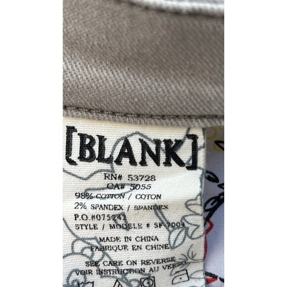 Blank Women's Silver Cotton Regular Straight Leg Jeans Size 29 - Picture 6 of 16